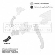 First Line Intercooler Turbo Charge Air Hose FTH1576