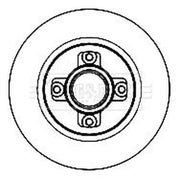 Borg & Beck 2 x Solid Rear Brake Discs BBD5842S