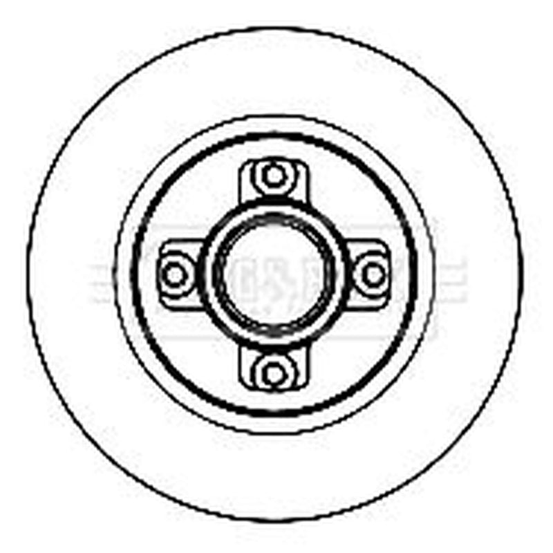 Borg & Beck 2 x Solid Rear Brake Discs BBD5842S