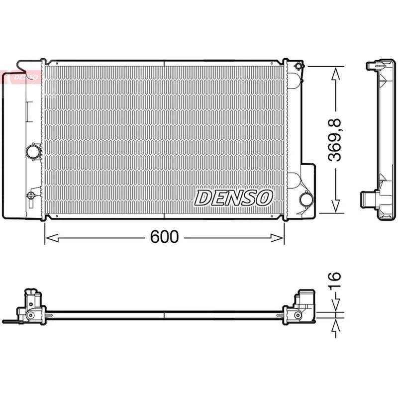Denso Engine Radiator DRM50126