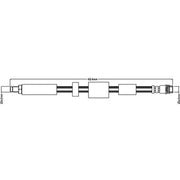 Abtex Brake Hydraulic Hose Line Front ABH1208