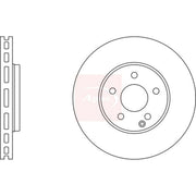 Apec 2 x Vented Front Brake Discs DSK2376