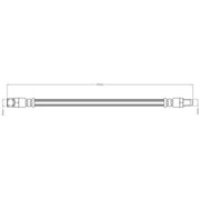 Abtex Brake Hydraulic Hose Line Rear ABH1187