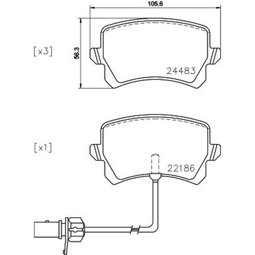 Mintex Rear Brake Pad Set MDB3777