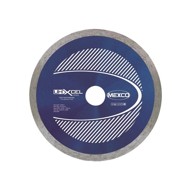 MEXCO UHXCEL Ultra Hard Materials Diamond Blade 150 x 22mm - UHXCEL15022