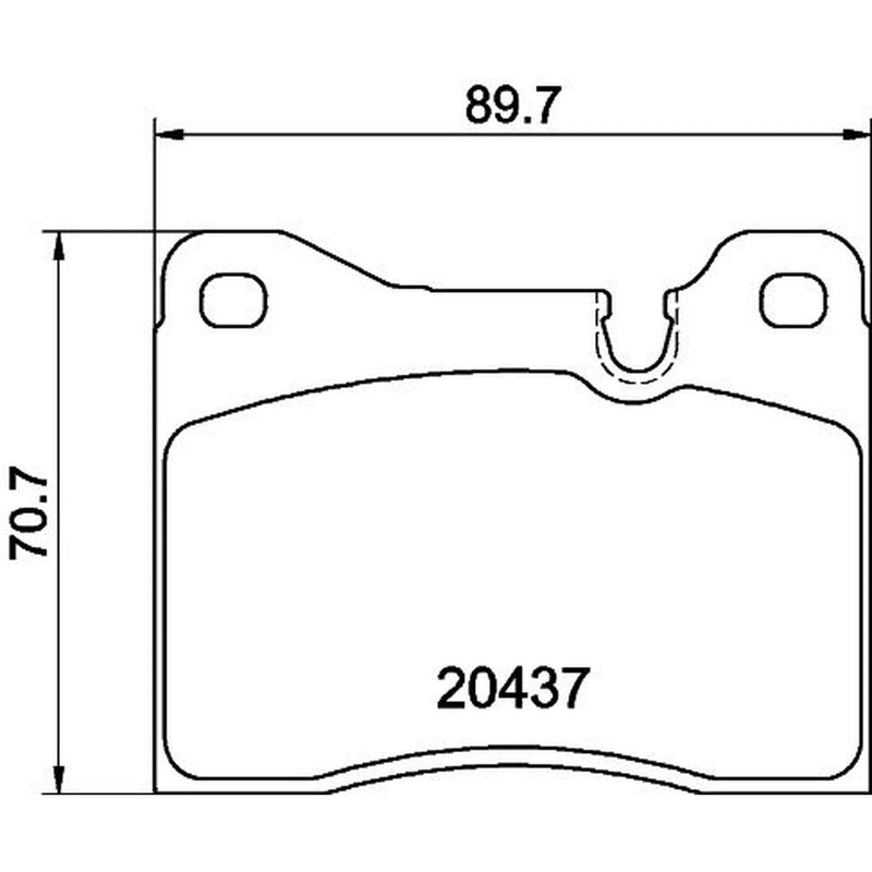 Mintex Front Brake Pad Set MDB1115