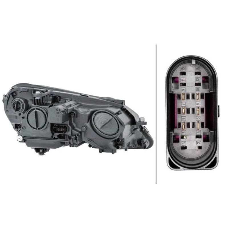 Hella Headlight Headlamp H7/H7 Left 1EL 010 800-011