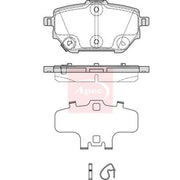 Apec Rear Brake Pad Set PAD2381