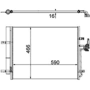 Mahle Air Conditioning Condenser AC 500 000P