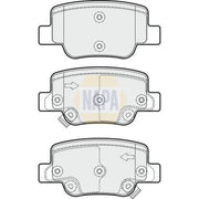 NAPA Rear Brake Pad Set NBP1342