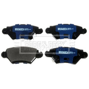 Borg & Beck 4 x Rear Brake Pad Set BBP1688