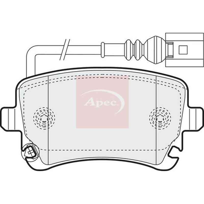 Apec Rear Brake Pad Set PAD1352