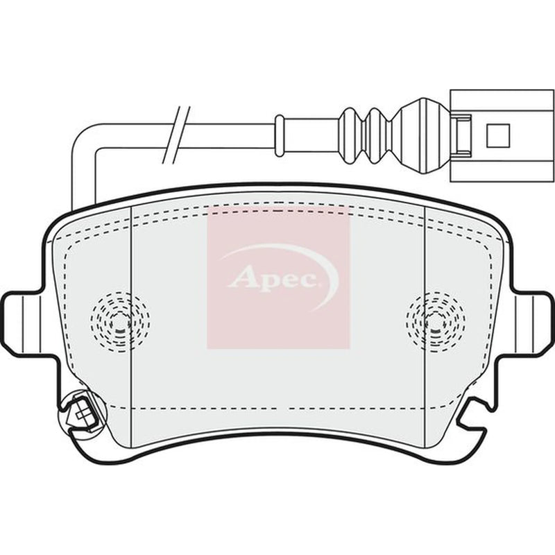 Apec Rear Brake Pad Set PAD1352