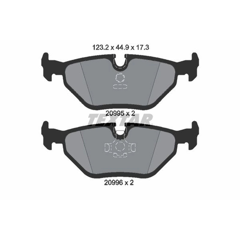 Textar Rear Brake Pad Set 2099501