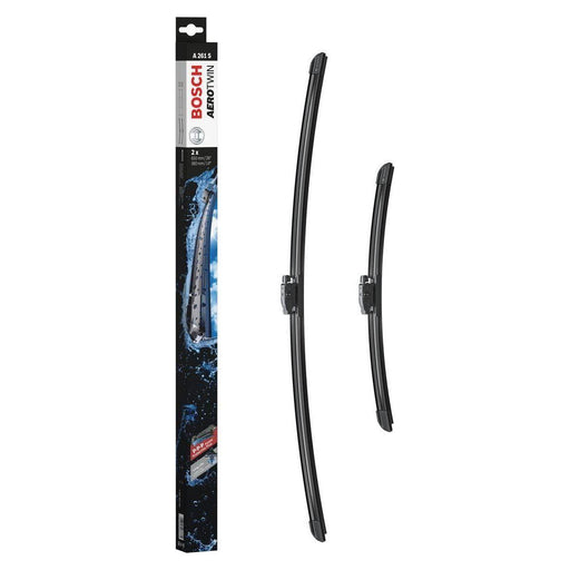 Bosch A261S Aerotwin Wiper Blades 650Mm/360Mm Fits Renault Captur 03/16- Bosch  - Town Parts