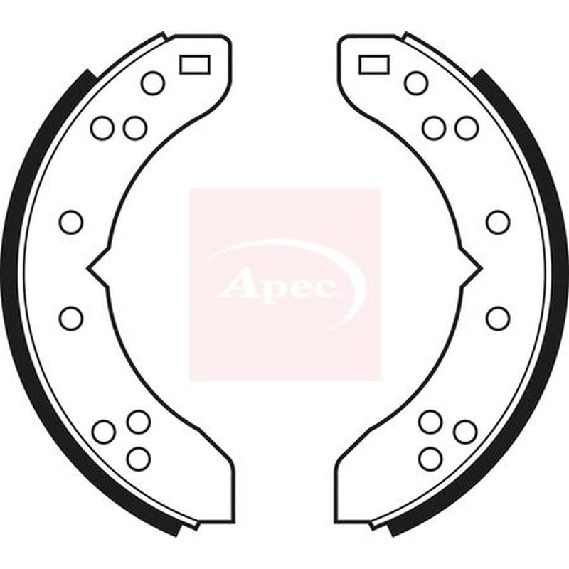 Apec Brake Shoe Set Axle Kit SHU250