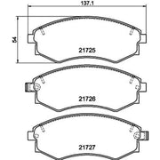 Mintex Front Brake Pad Set MDB2744