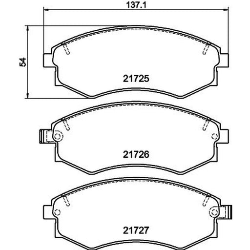 Mintex Front Brake Pad Set MDB1488
