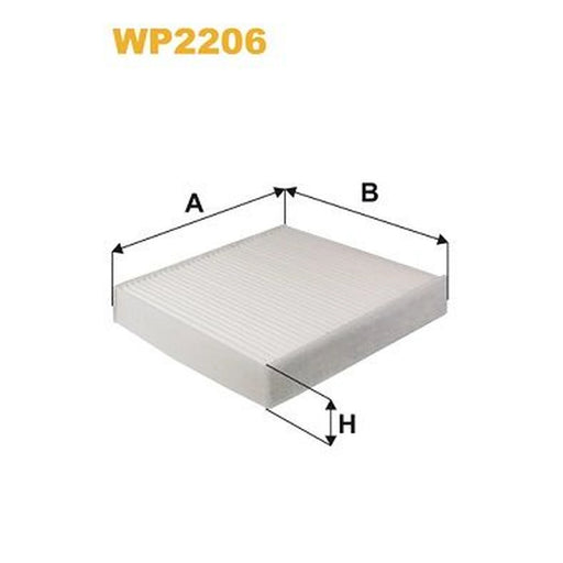 WIX Cabin Air Filter (Pollen Filter) WP2206