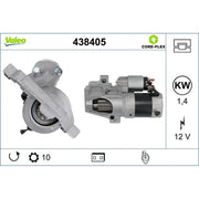 Valeo Starter Motor 12V 1.4kW 10 Teeth 438405