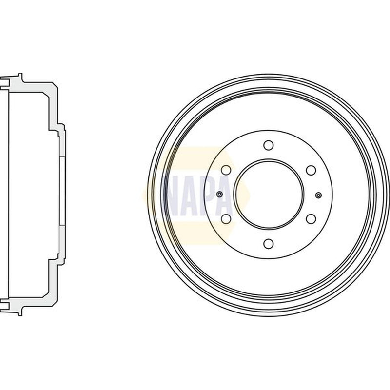 NAPA Brake Drum Assembly Rear NDR1013