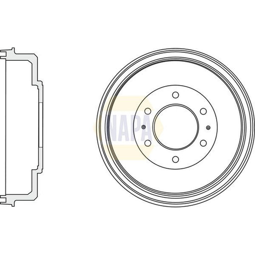 NAPA Brake Drum Assembly Rear NDR1013