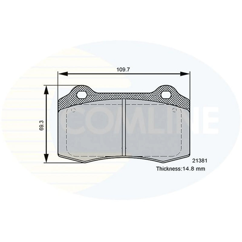 Comline 4 x Front Brake Pad Set CBP36089