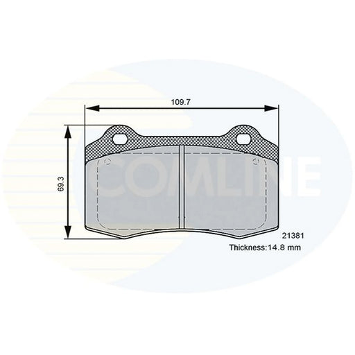 Comline 4 x Front Brake Pad Set CBP36089