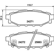 DON Rear Brake Pad Set PCP1193