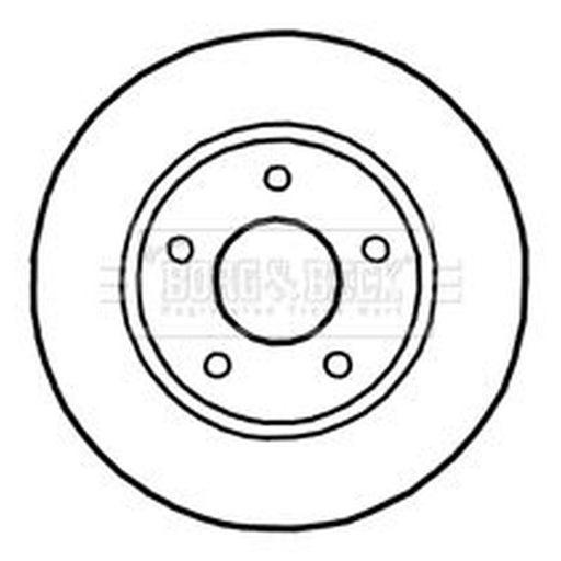 Borg & Beck 2 x Vented Front Brake Discs BBD4752