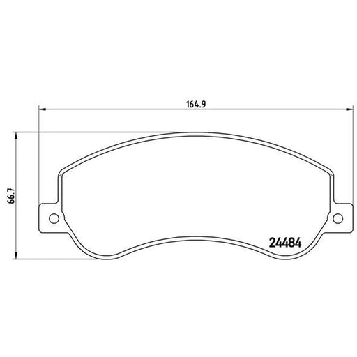 Brembo 4 x Front Brake Pad Set P85115