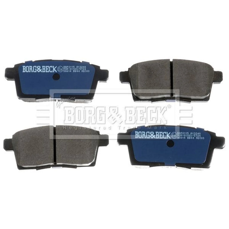 Borg & Beck 4 x Rear Brake Pad Set BBP2115
