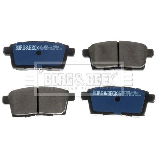 Borg & Beck 4 x Rear Brake Pad Set BBP2115