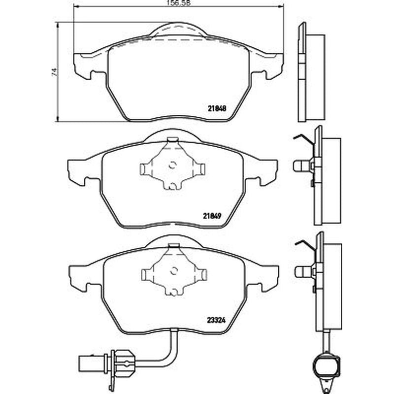 DON Front Brake Pad Set PCP1328