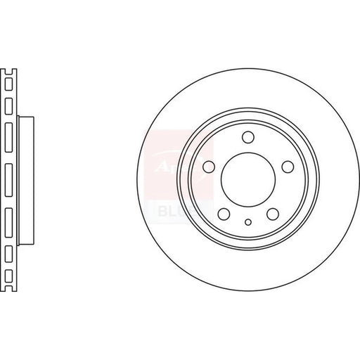 Apec 2 x Vented Rear Brake Discs SDK6257