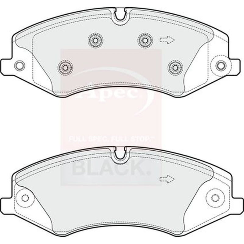 Apec Front Brake Pad Set PAD1836B