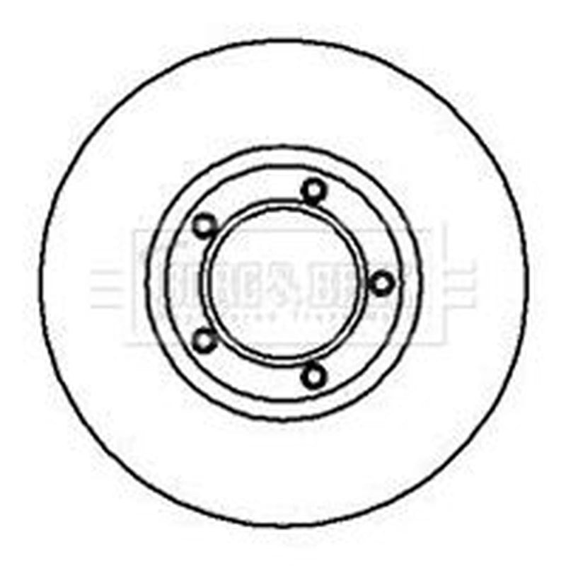 Borg & Beck 2 x Vented Front Brake Discs BBD5079