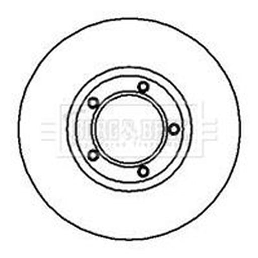 Borg & Beck 2 x Vented Front Brake Discs BBD5079