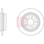 Apec 2 x Solid Rear Brake Discs DSK829