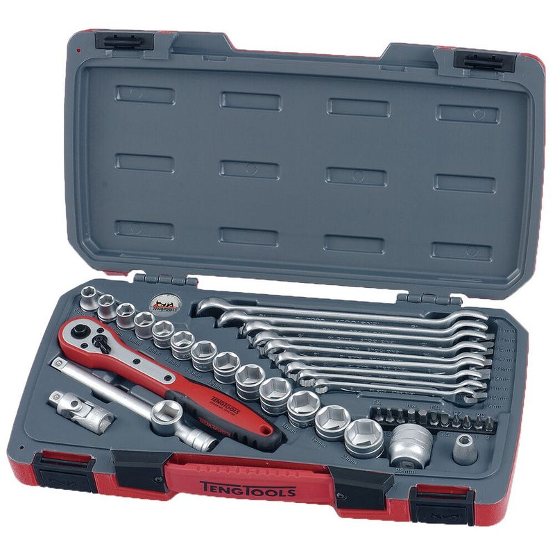 Teng Tools Socket Set MECCA PRO 39 Pieces 3/8" Drive