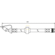NAPA Brake Hydraulic Hose Line Front NBH1227