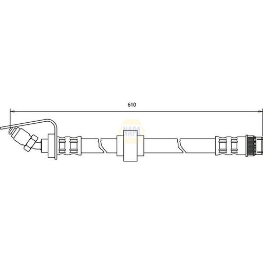 NAPA Brake Hydraulic Hose Line Front NBH1227