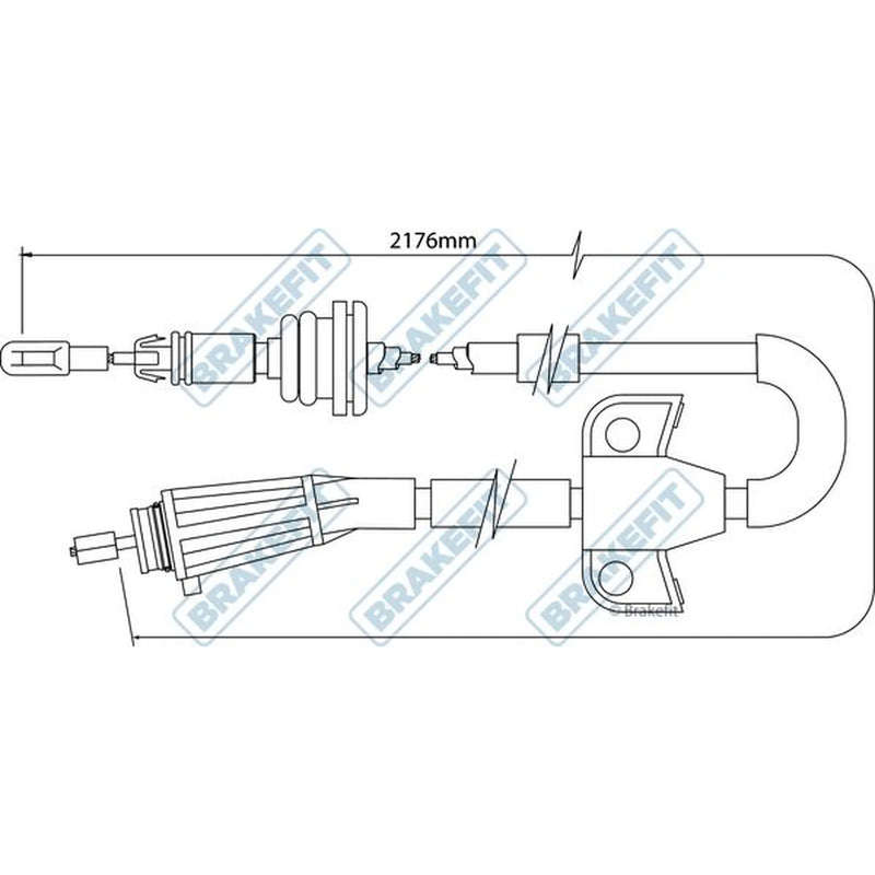 Apec Handbrake Cable Right Rear BBC3510