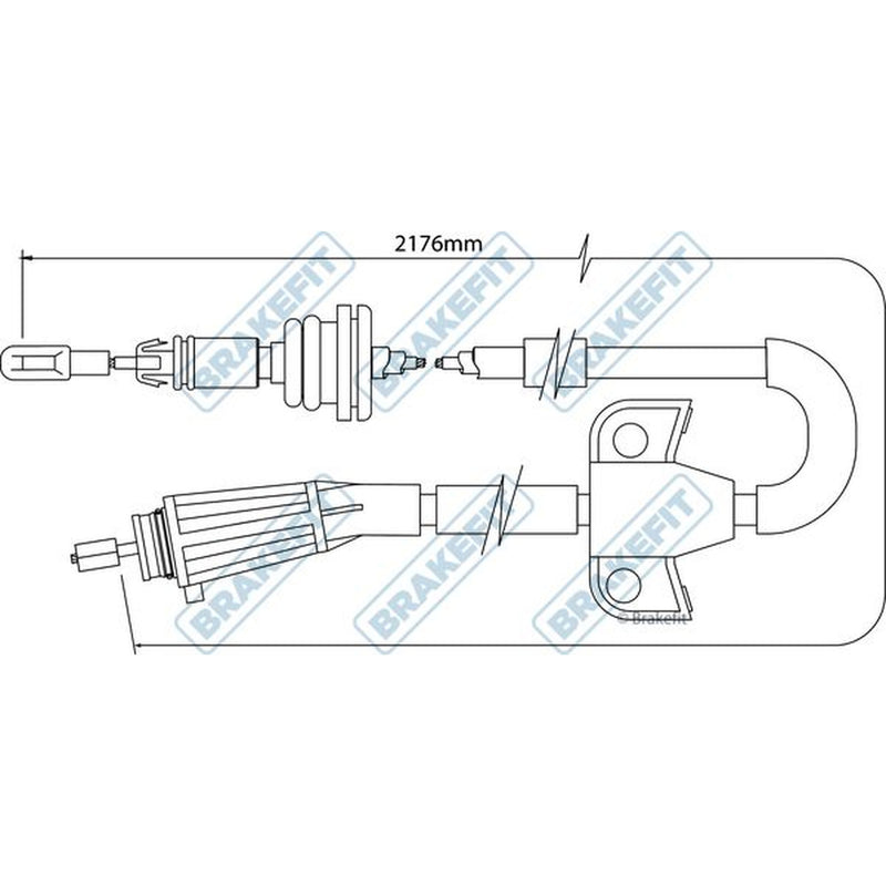Apec Handbrake Cable Right Rear BBC3510