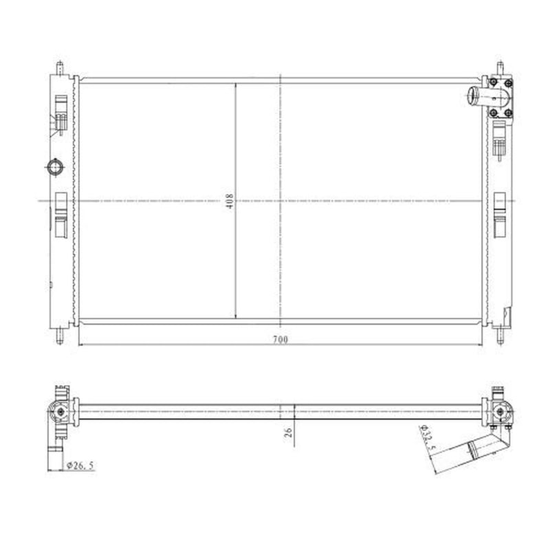 NRF Engine Radiator 550023
