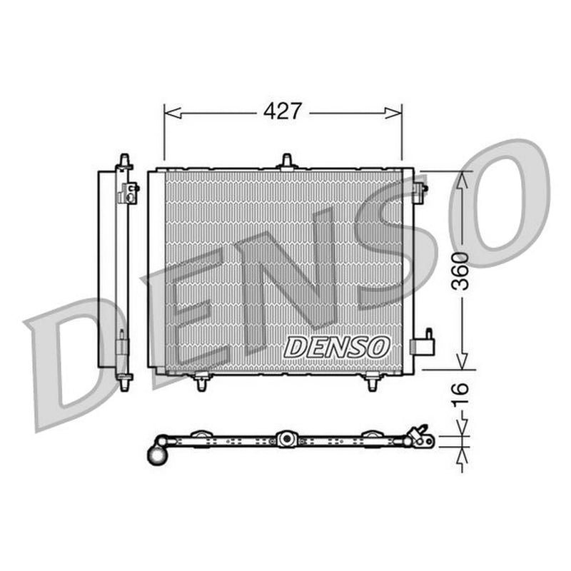 Denso Air Conditioning Condenser DCN21009