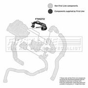 First Line Intercooler Turbo Charge Air Hose FTH1272