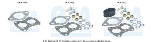 BM Catalysts FK70196A Exhaust Pipe Mounting Fitting Kit Fits Rover 200 400 BM - Town Parts