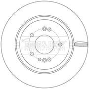 Borg & Beck 2 x Rear Brake Discs BBD5614