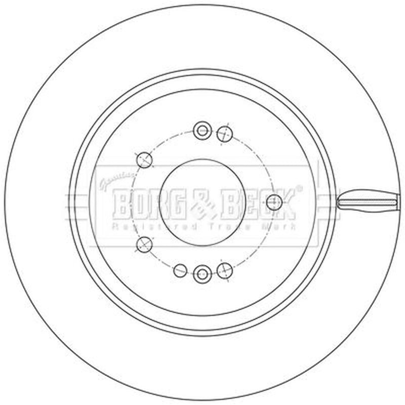 Borg & Beck 2 x Rear Brake Discs BBD5614